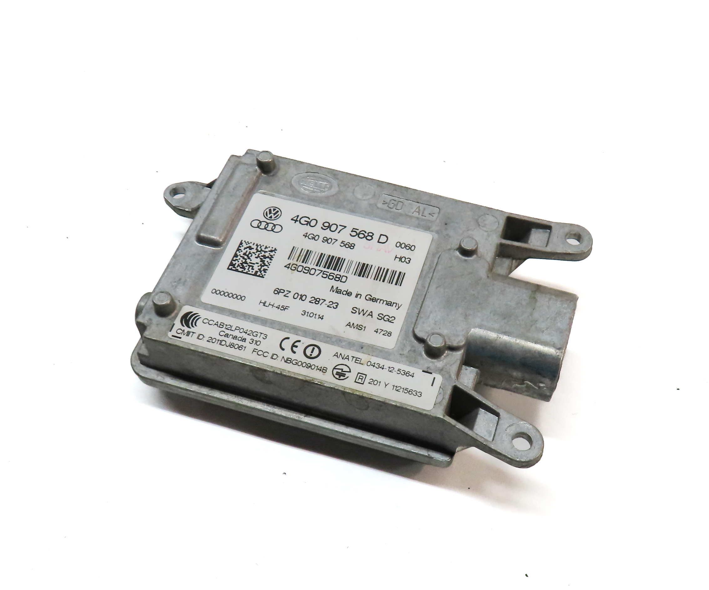 2012-2015 AUDI A6 S6 (C7) LEFT DRIVER REAR BLIND SPOT ALERT MODULE (SLAVE) — exact item pictured